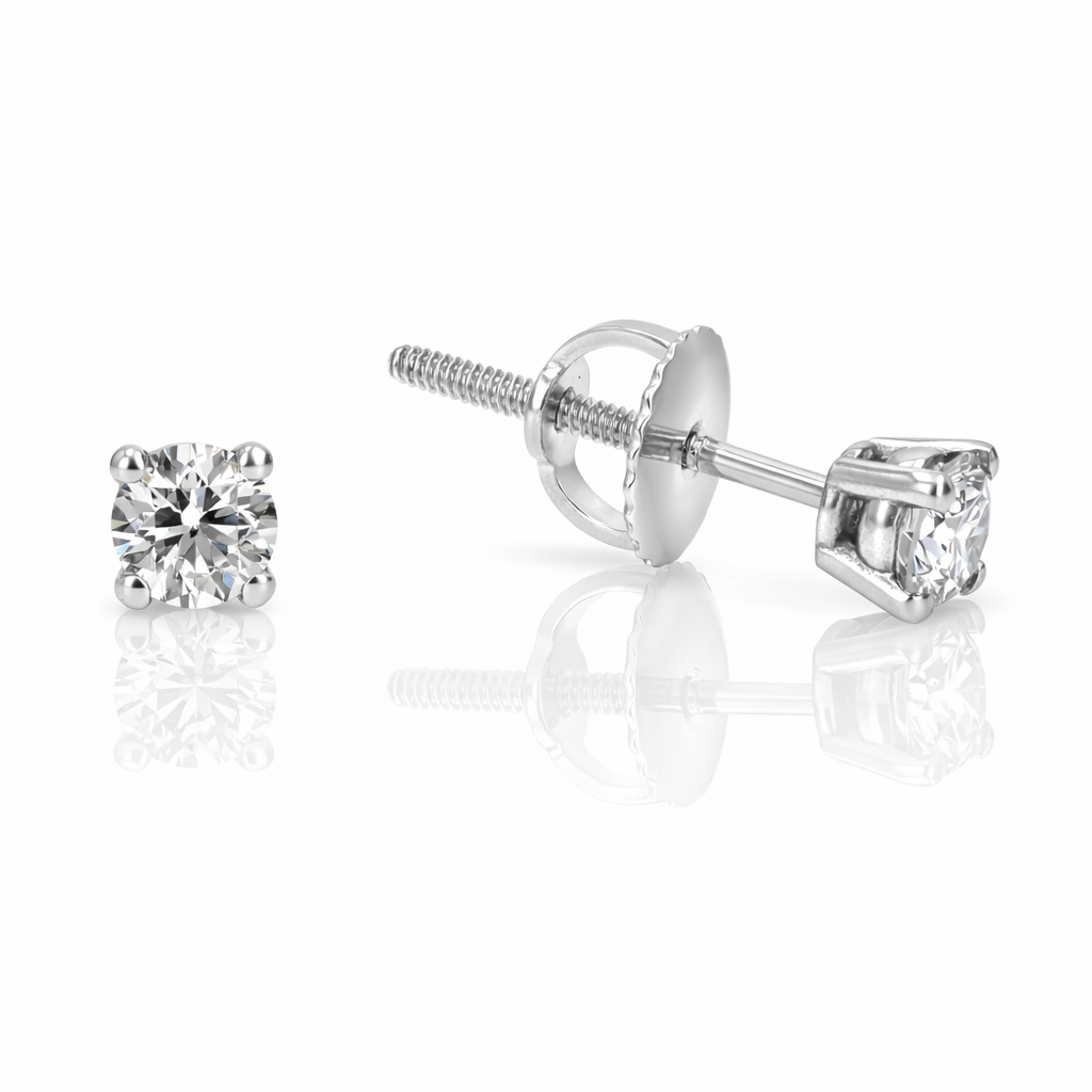 .40ct Diamond Stud Earrings I–J SI in 14K White Gold