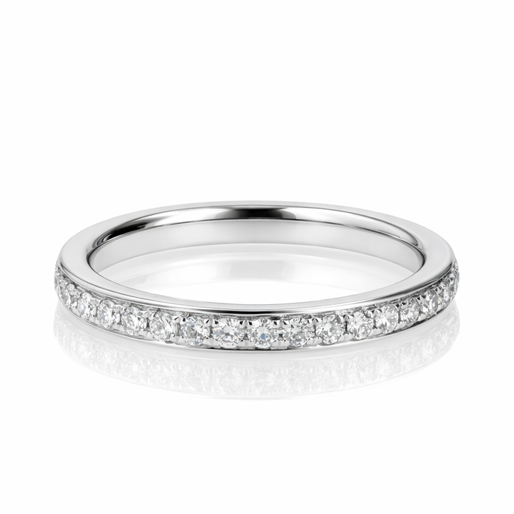 .26ct Diamond Platinum Bead-Set Wedding Band