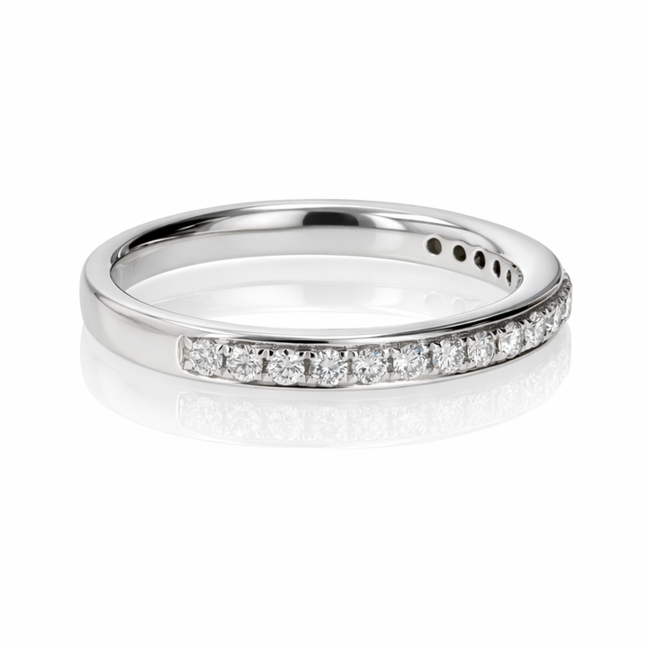 .26ct Diamond Platinum Bead-Set Wedding Band