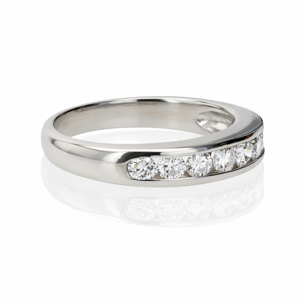 .61ct Diamond Platinum Channel-Set Diamond Band