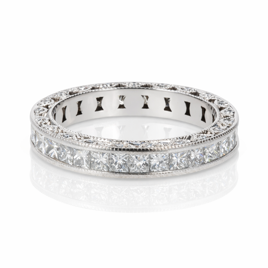 .80ct Diamond 18K White Gold Eternity Band