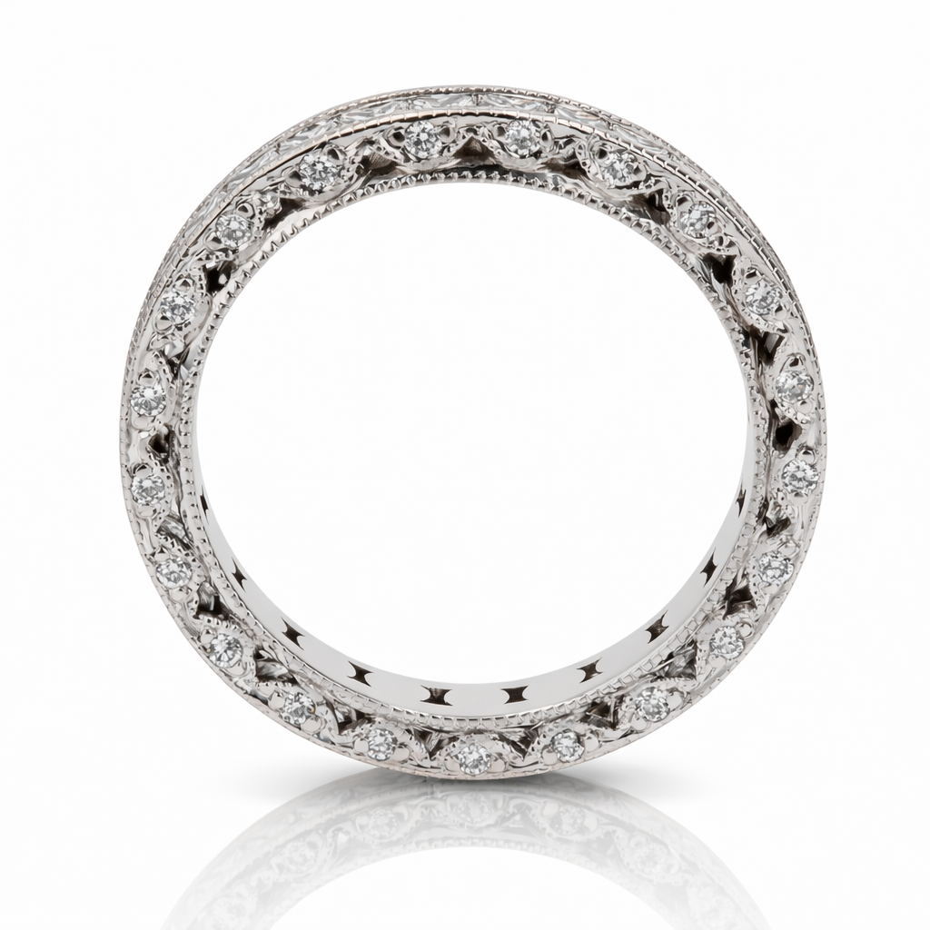 .80ct Diamond 18K White Gold Eternity Band