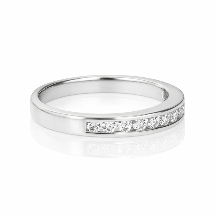 .30ct Diamond Channel-Set Platinum Wedding Band