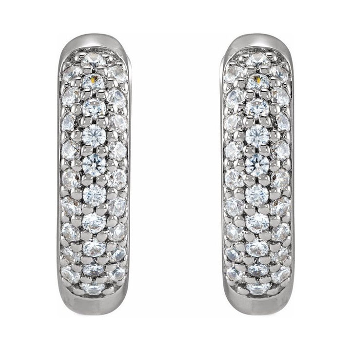Lab-Grown Diamond Hoop Earrings