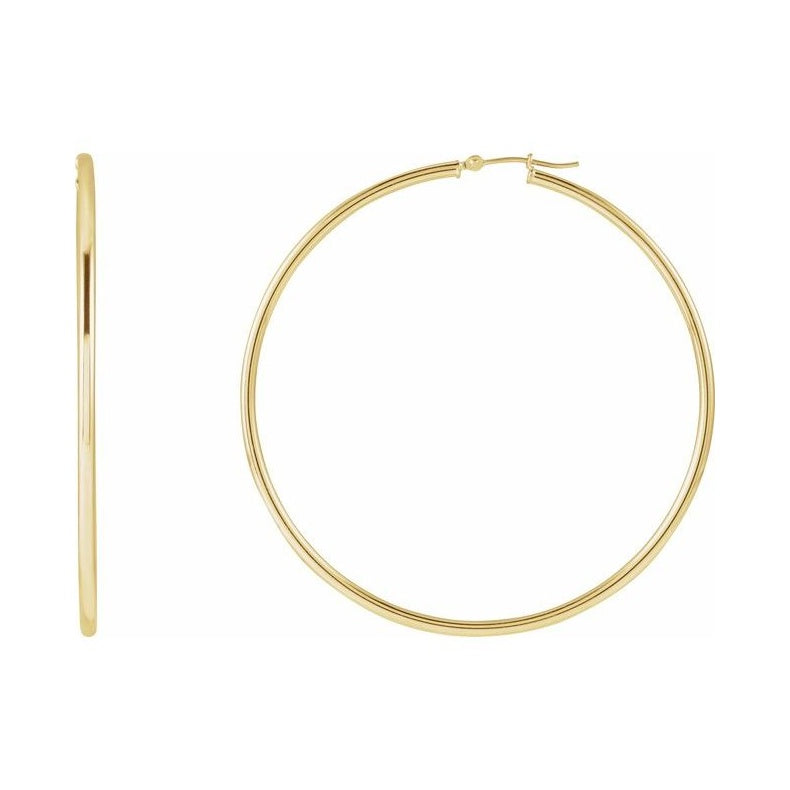 Tube Hoop Earrings