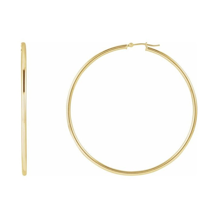 Tube Hoop Earrings