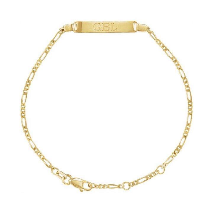 Adjustable Identification Figaro Bracelet