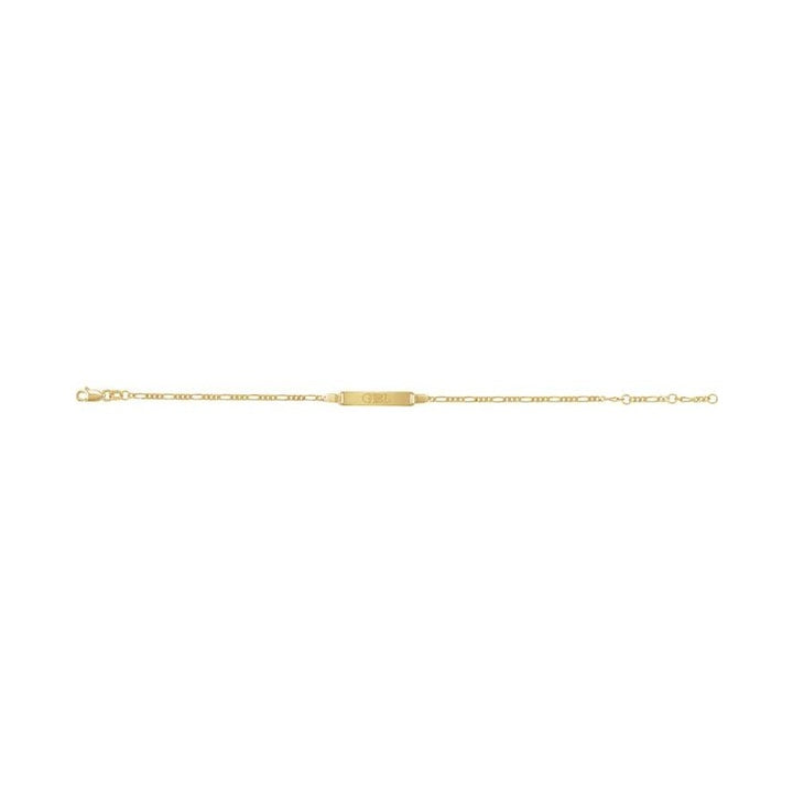 Adjustable Identification Figaro Bracelet