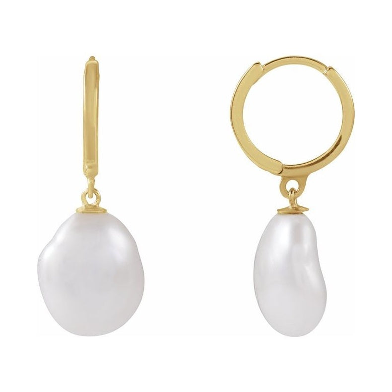 Pearl Hoop Earrings