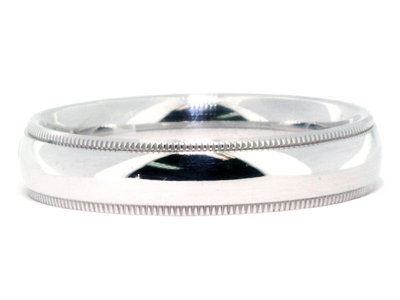 5mm Platinum Milgrain Band