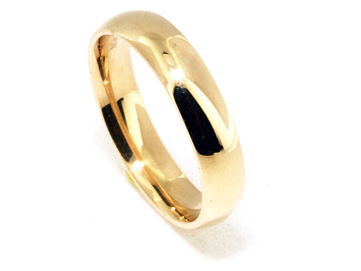 Yellow Gold Comfort-Fit Men's Wedding Band