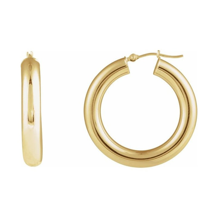 Tube Hoop Earrings