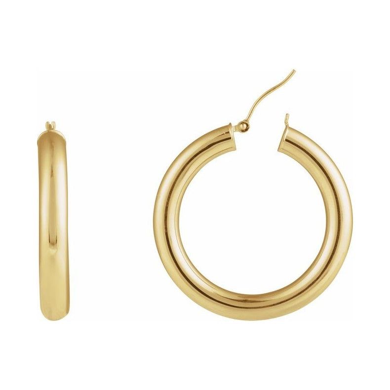 Tube Hoop Earrings