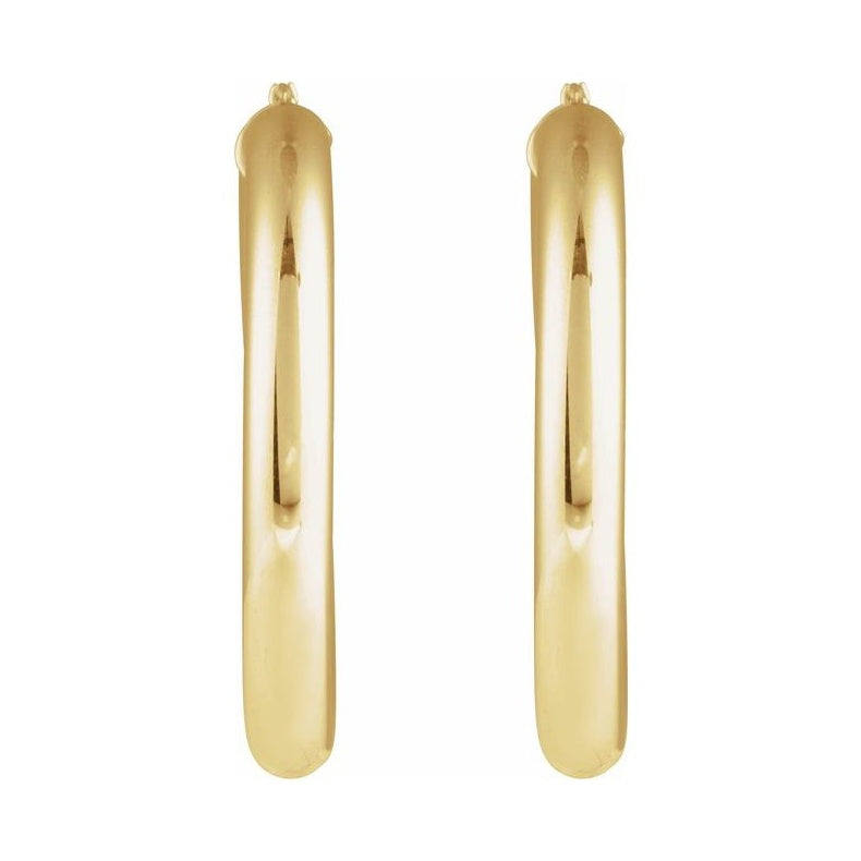 Tube Hoop Earrings