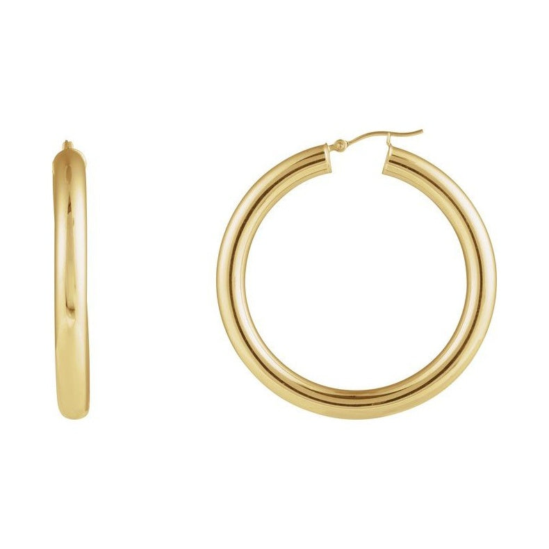 Tube Hoop Earrings
