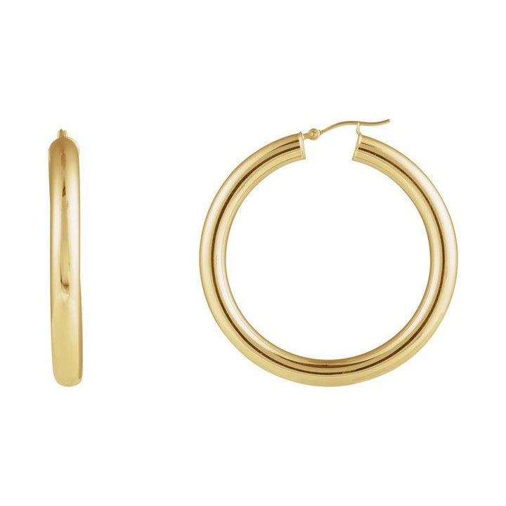Tube Hoop Earrings