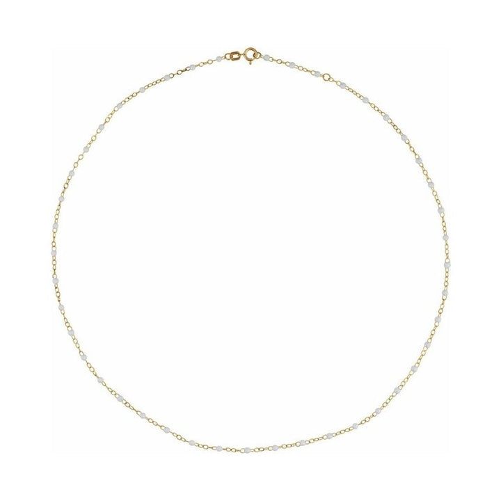 2 mm Enamel Bead Adjustable Chain