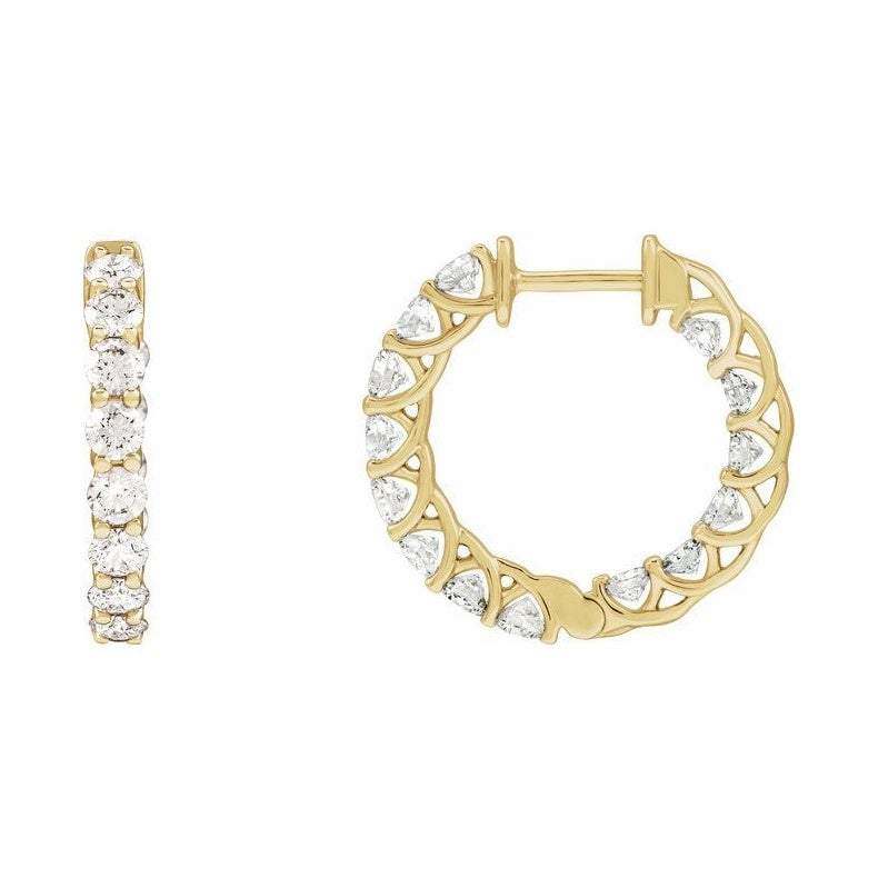 Inside-Outside Hoop Earrings