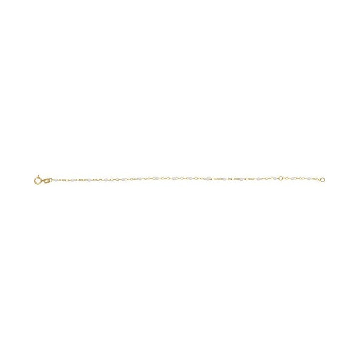 2 mm Enamel Bead Adjustable Chain