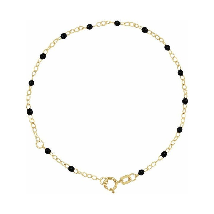 2 mm Enamel Bead Adjustable Chain