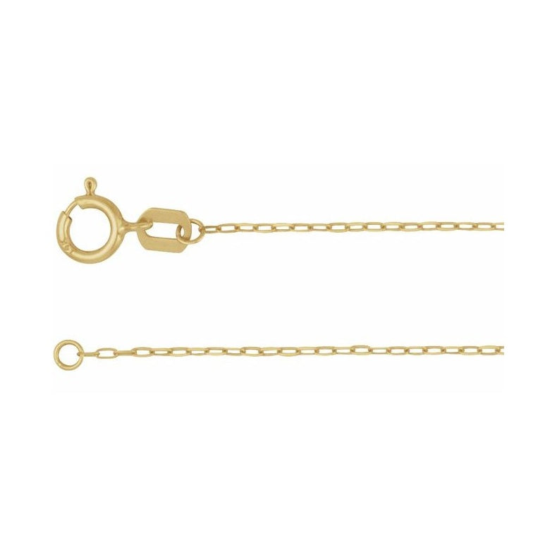 .85 mm Paperclip-Style Chain