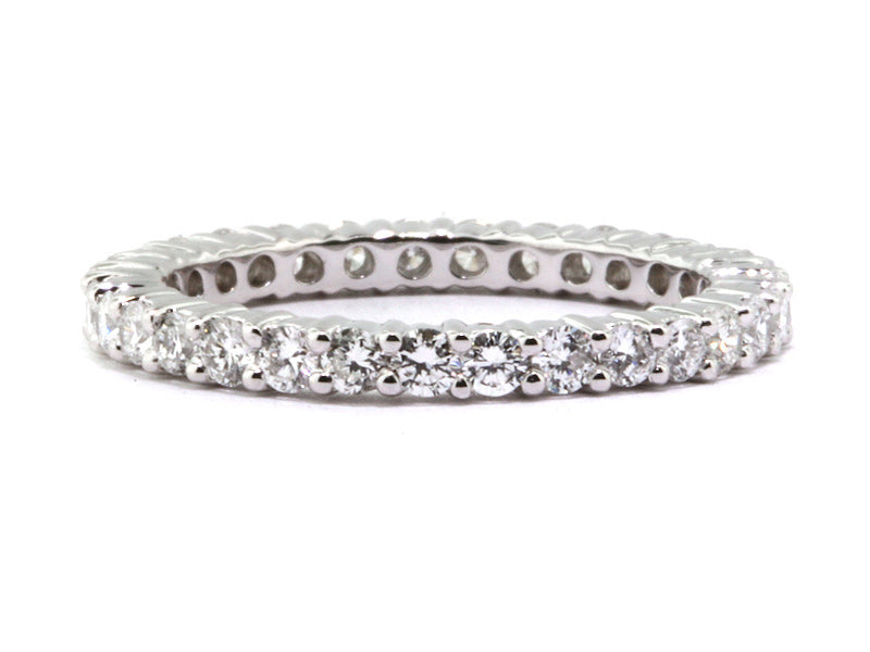 Plat. Three Row Lattice Detailed Wedding Band