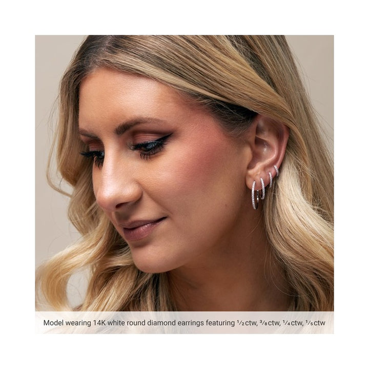 Lab-Grown Diamond Hoop Earrings