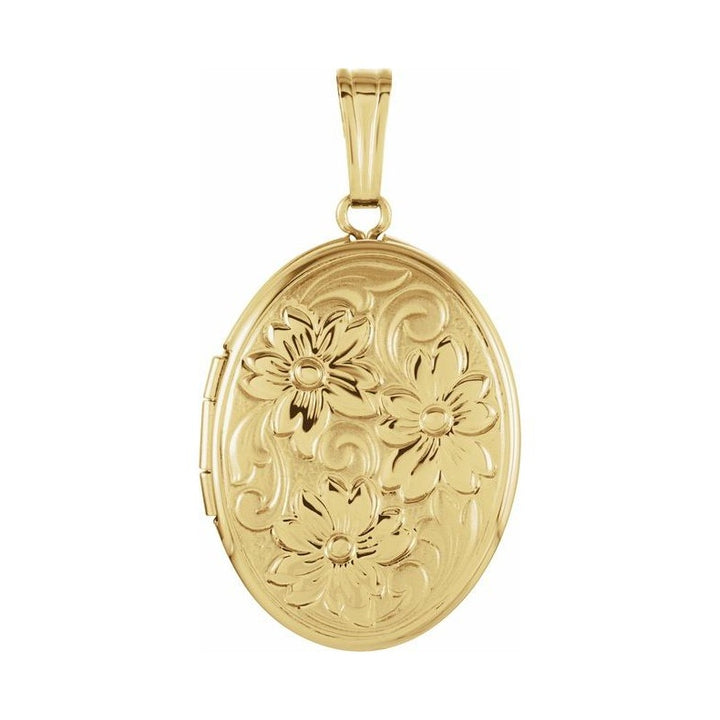 Oval Floral Locket