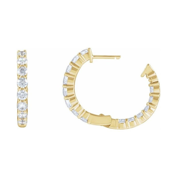 Inside-Outside Hoop Earrings