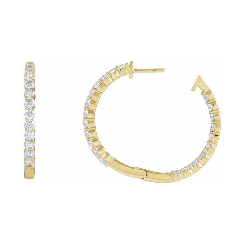 Inside-Outside Hoop Earrings