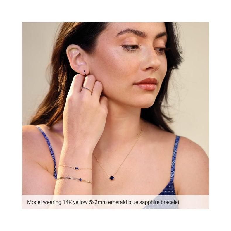 Bezel-Set Link Bracelet