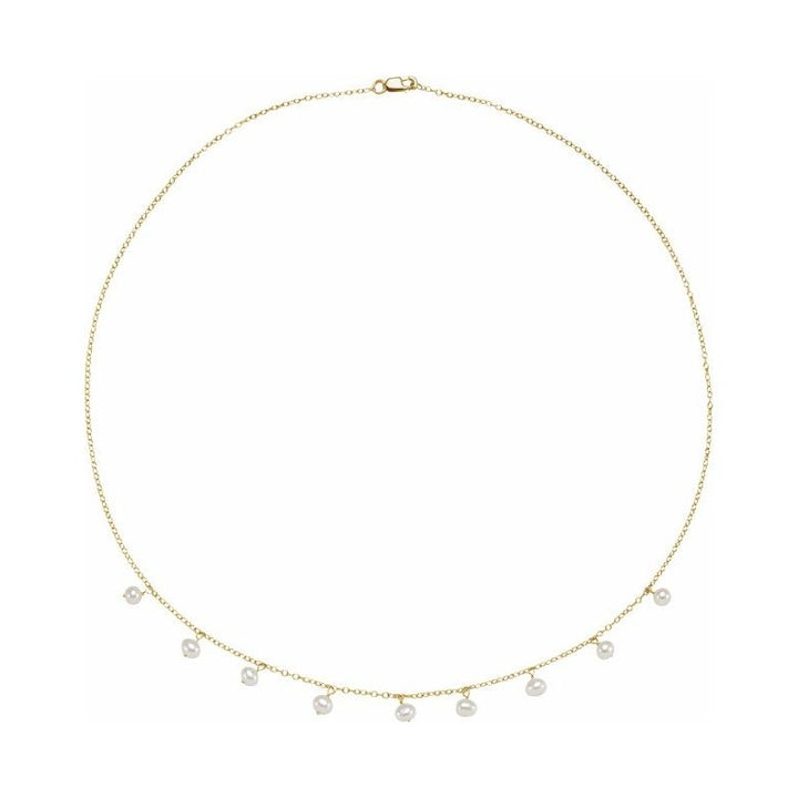 Pearl Station Necklace