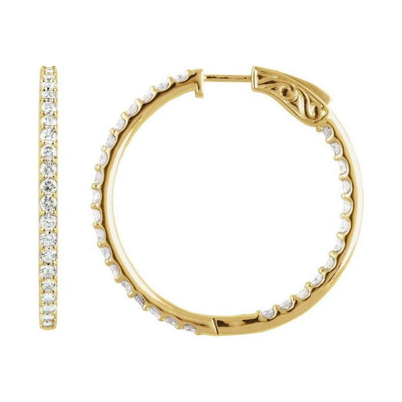 Inside-Outside Hoop Earrings