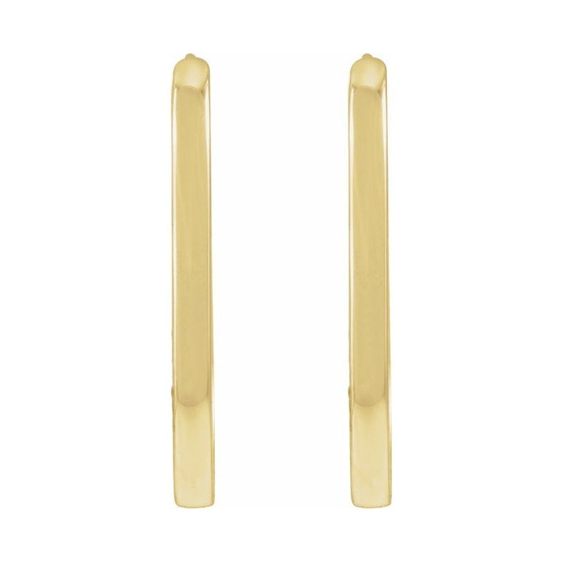 Elongated Hoop Earrings