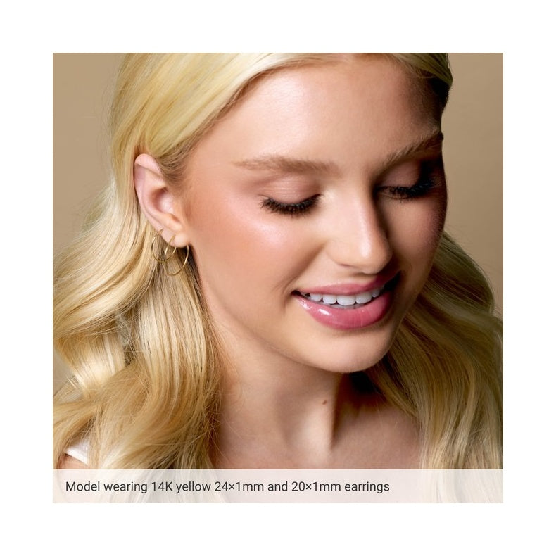 Endless Tube Hoop Earrings