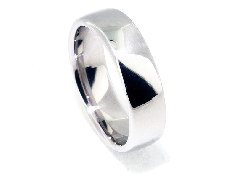 6.5mm Platinum Euro-Style Men's Wedding Band