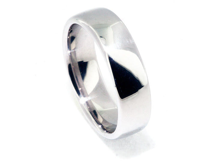 6.5mm Platinum Euro-Style Men's Wedding Band