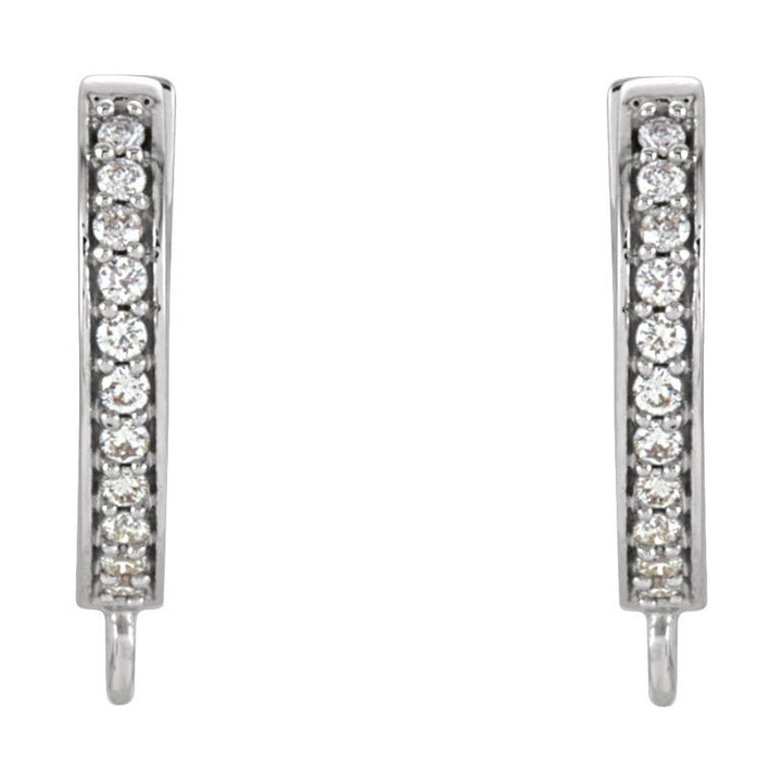 Accented Click-In Hoop Earring Top