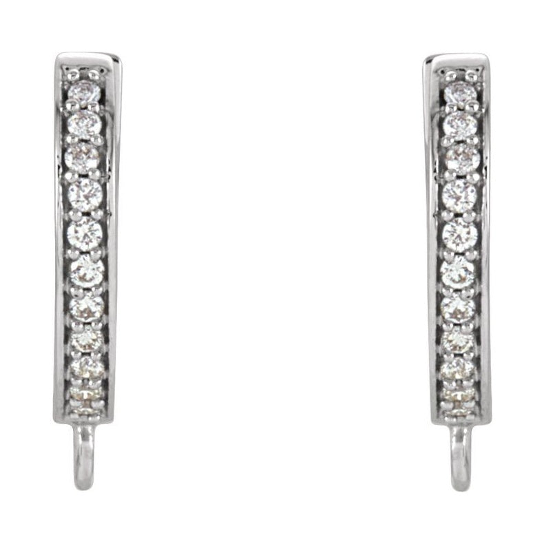 Accented Click-In Hoop Earring Top