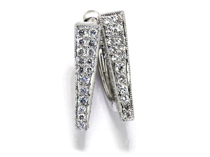 Bead Set Diamond Earrings
