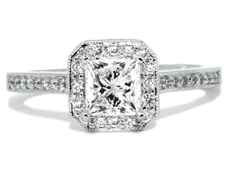 Halo Style Diamond Engagement Mounting