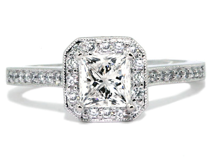 Halo Style Diamond Engagement Mounting