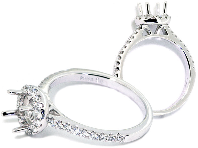 Plat Eng Mtg Halo-Top 34rbc=.33cts tw