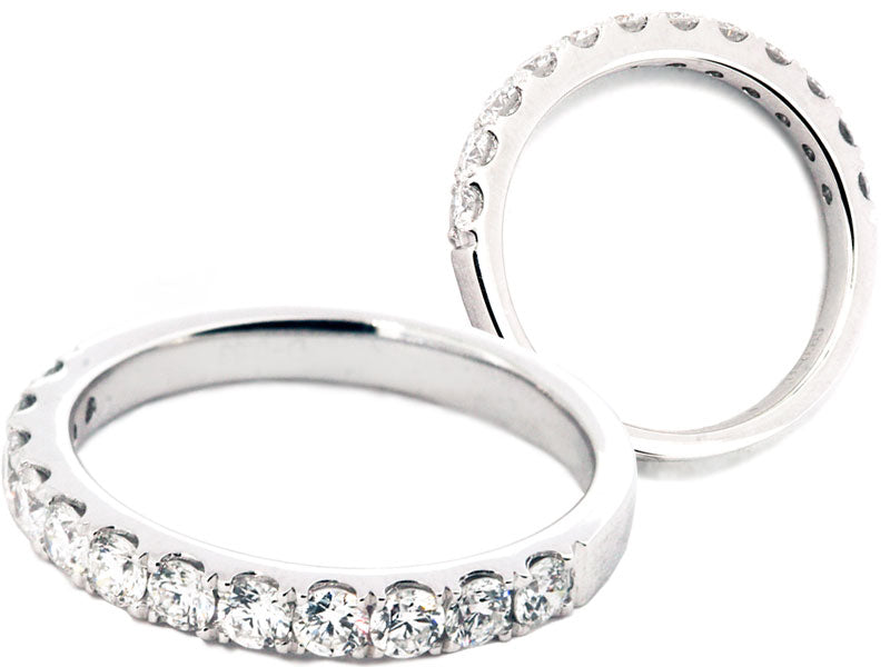Platinum Prong-Set  Wedding Band | Washington Diamond