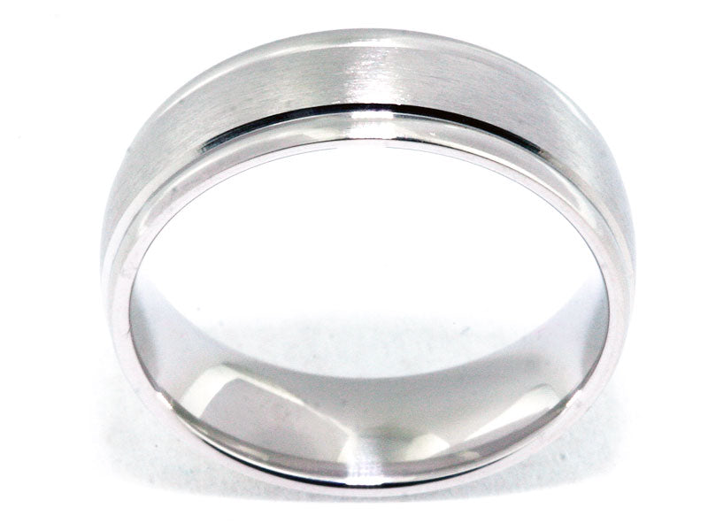 7mm Satin-Center Men's Wedding Band