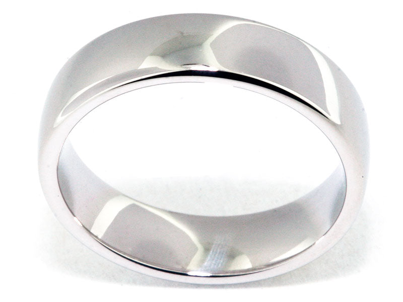 6mm Platinum Euro-Style Men's Wedding Band