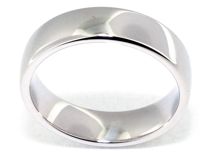 6mm Platinum Euro-Style Men's Wedding Band