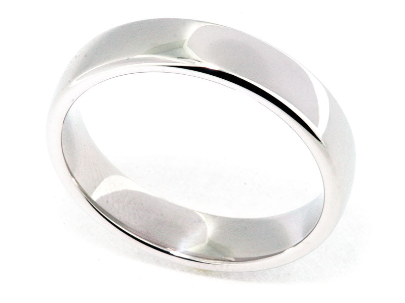 5mm Platinum Euro-Style Men's Wedding Band