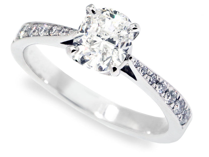 Platinum 4 Prong Engagement Mounting 24rbc=.18 for 6.0~7.5mm Ctr 'Capri'