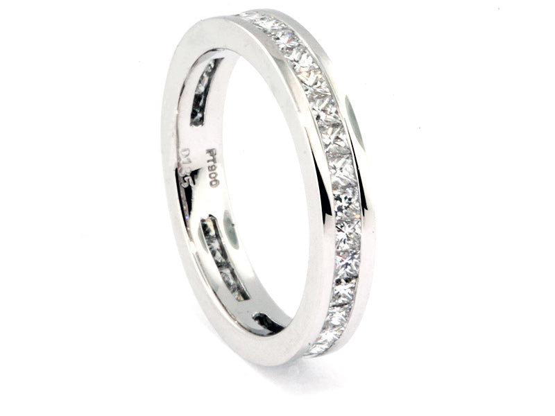 Platinum Eternity Style Diamond Wedding Band